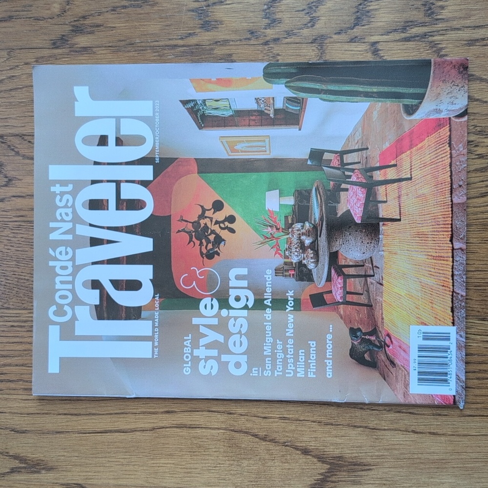 Condé Nast Traveler Magazine September October 2023 Global Style And Design